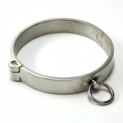 Stainless Steel Lockable Collar (Female Version) by MAE-Toys - mae-sm-067f