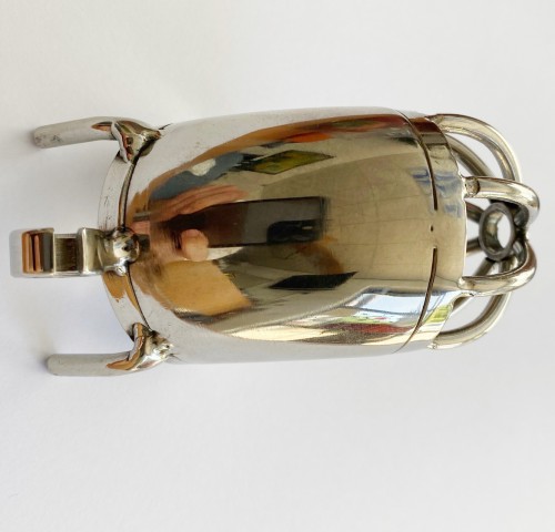 Half open Steel Chastity Cage - Medium - mae-sm-114m