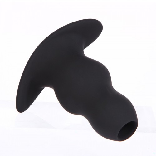 Black Silicone Tunnel Plug by MAE-Toys - mae-ty-015