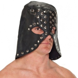 Soft Leather Executioner's Hood by Saxos - os-0130
