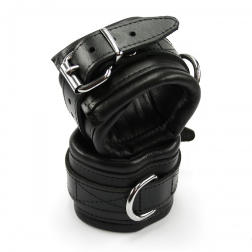 Padded Leather Wristcuffs by Saxos - os-0362-2