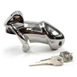 Steel Chastity Cage (Long Version)  - mae-sm-065l