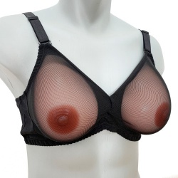 Sheer powernet Pocket Bra by Hansamu - jfs-nb1010