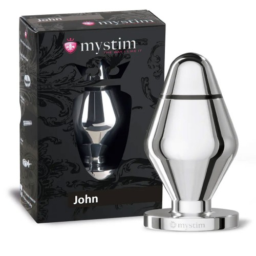 Electrosex Bi-Polar Butt Plug 'John'  Ø 5 cm by Mystim - myst-46210