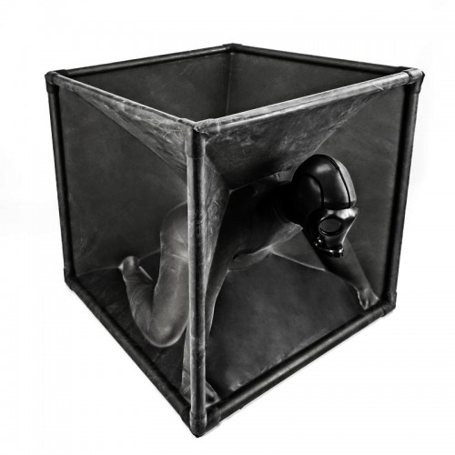Latex Vacuum Cube by Rubber Shock, an essential for any BDSM, bondage and latex fetishist! Available in black, red & smoky grey