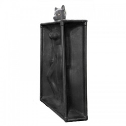 Latex Vacuum Tower by Rubber Shock, an essential for any BDSM, bondage and latex fetishist! Available in black and smoky grey