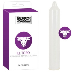 24 Kondome „El Toro“, mit Potenzring - or-04163980000