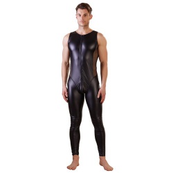 Men's Matte Look & Mesh Jumpsuit by NEK - or-21503361701
