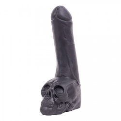 Siliconen Dildo met Schedel - 28,5cm - opr-115-kb09