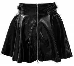 Vinyl Mini Skirt by Black Level - or-285097410