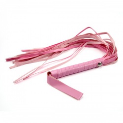 PU Leather Genital Whip - Pink by MAE-Toys - mae-sm-137
