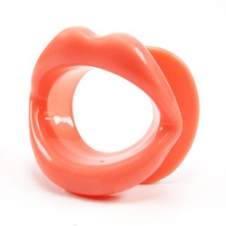 MAE-Toys Silicone Open Mouth Gag Soft Pink  - mae-sm-167sp