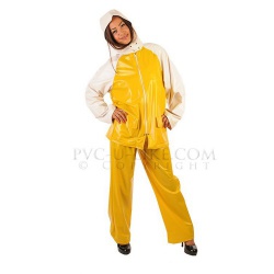 PVC Two Piece Sailing Suit by PVC-U-Like - pul-su41