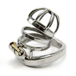 38mm Korte RVS Kuisheidskooi Ø33mm, Ring Ø 40, 45 of 50mm - mae-sm-196-s
