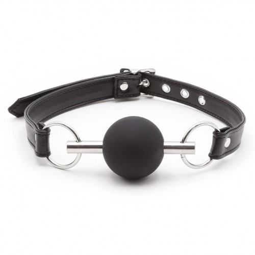 Bit Ball Gag Ø 45 mm in Black by Kiotos - 112-tms-2559