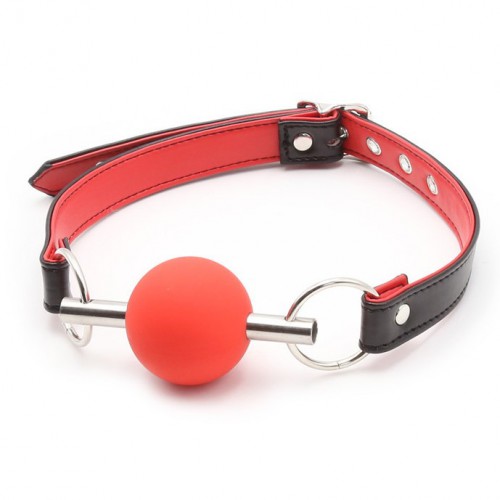Bit Ball Gag Ø 45 mm in Red by Kiotos