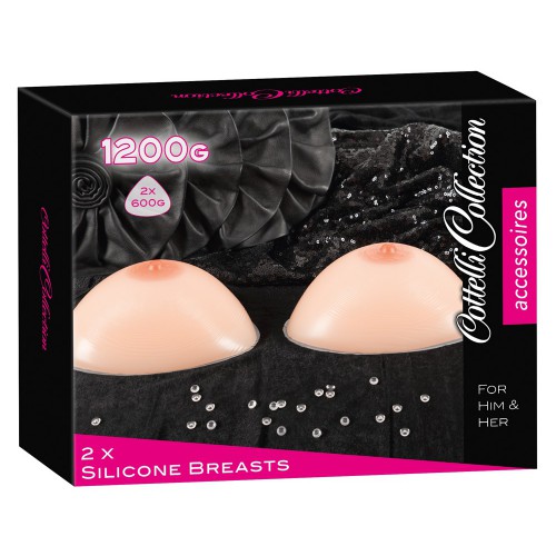 Silicone Breasts 2 x 600gr by Cottelli Collection - or-24605995001