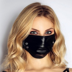 Wetlook Maske mit Nieten von Noir - or-24803791100