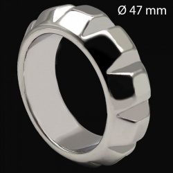 Stainless steel Diamond Cockring 47 mm - mae-133894