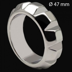 Edelstahl Diamant Cockring 47 mm - mae-133894