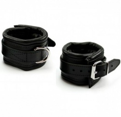 Padded Leather Feetcuffs - os-0362-3