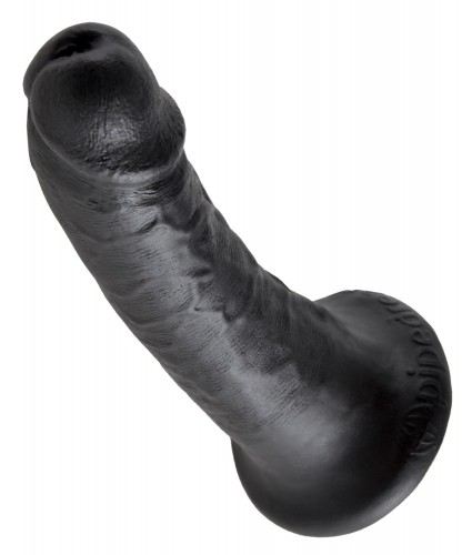 6" Realistic Black King Cock Dildo by Pipedream - or-05444770000