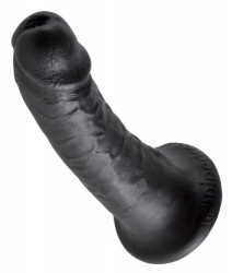 6" Realistic Black King Cock Dildo by Pipedream - or-05444770000