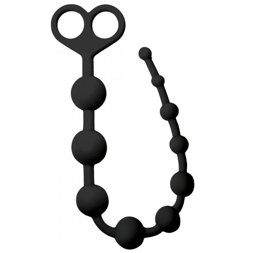 Silicon Anal Beads - Black - Ø 0.5 - 2.5 cm - opr-3090012