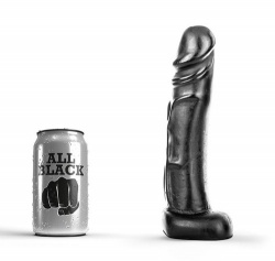 All Black 8.7 inch realistic dildo - AB 02 - opr-115-ab02