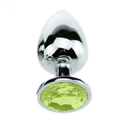 Attractive Butt Plug Lime Jewelry  Ø 1.3 inch / 34 mm - bhs-106lime34