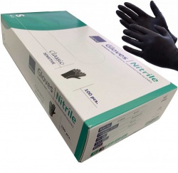 Handschuhe Nitril Cat III ungepudert Small - schwarz - dd-99216912k