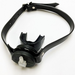 Chomp Silicone Mouth Gag - Black - ox-1361-b