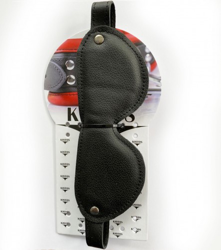 Luxury Leather Blindfold by Kiotos - 134-kio-0283