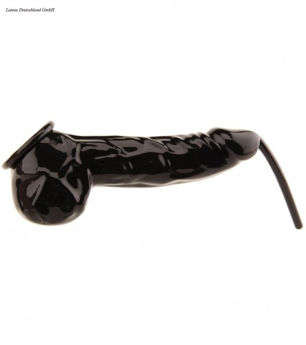 Latex Cock and Ball Sheath Large with Tube by Latexa - la-3346