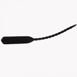 10 Frequency Black 5.4 to 7 mm Urethral Silicone Vibrator - mae-sm-031-547