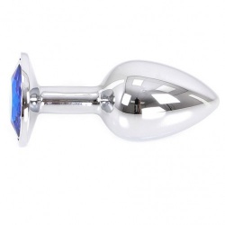 Buttplug Aluminium Blue Ø28 mm by Kiotos Steel - opr-3010088