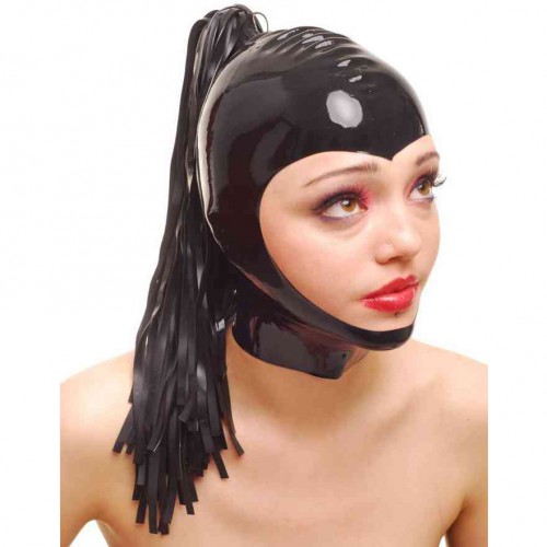 Latex masker met rits van Anita Berg - ab4207z