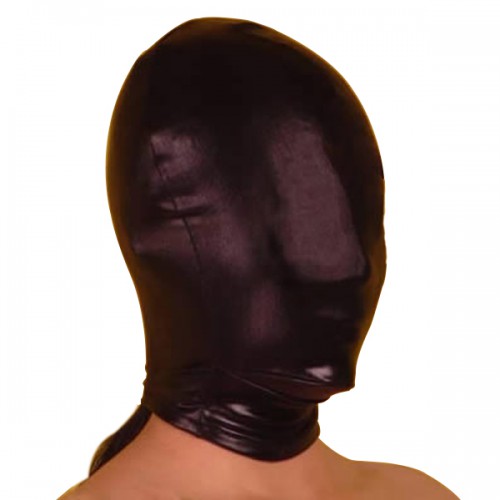 Spandex Wetlook Hood fully closed with zipper - mae-cl-188c