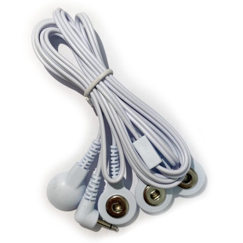 Lead Wire with 4 Click Connectors for Electro Sex - ri-3005-4