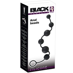 Six black beads on a chain by Black Velvets - or-05192000000