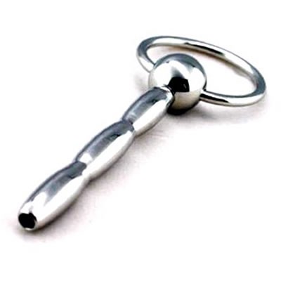 Stainless Steel Cum-Thru Penis Plug Ø8mm - bhs-008