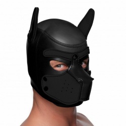 Spike Neoprene Puppy Hood Black - xr-ag292-black