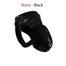 Nano V3 Cock Chastity Cage - Black - bhs-302-nano-black