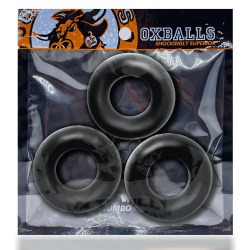 Fat Willy Cockring 3-Pack - Black by Oxballs  - du-139361
