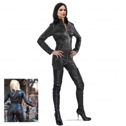 Leather Catsuit zip over the crotch - nl-lcz