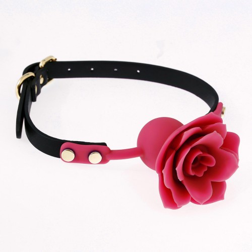 Silicone Ball Gag Ø41mm with Rose