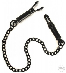 adjustable Nipple Clamps Strong Chain - Black - xr-ab954