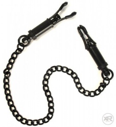 verstelbare Tepelklemmen met Ketting - Black - xr-ab954