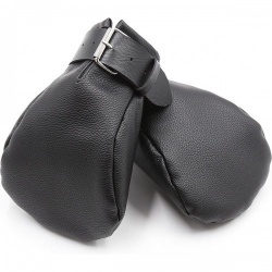 Padded imitation Leather Fist Mitts - bhs-523