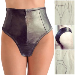 Leather Knickers with frontzip - car-blkz